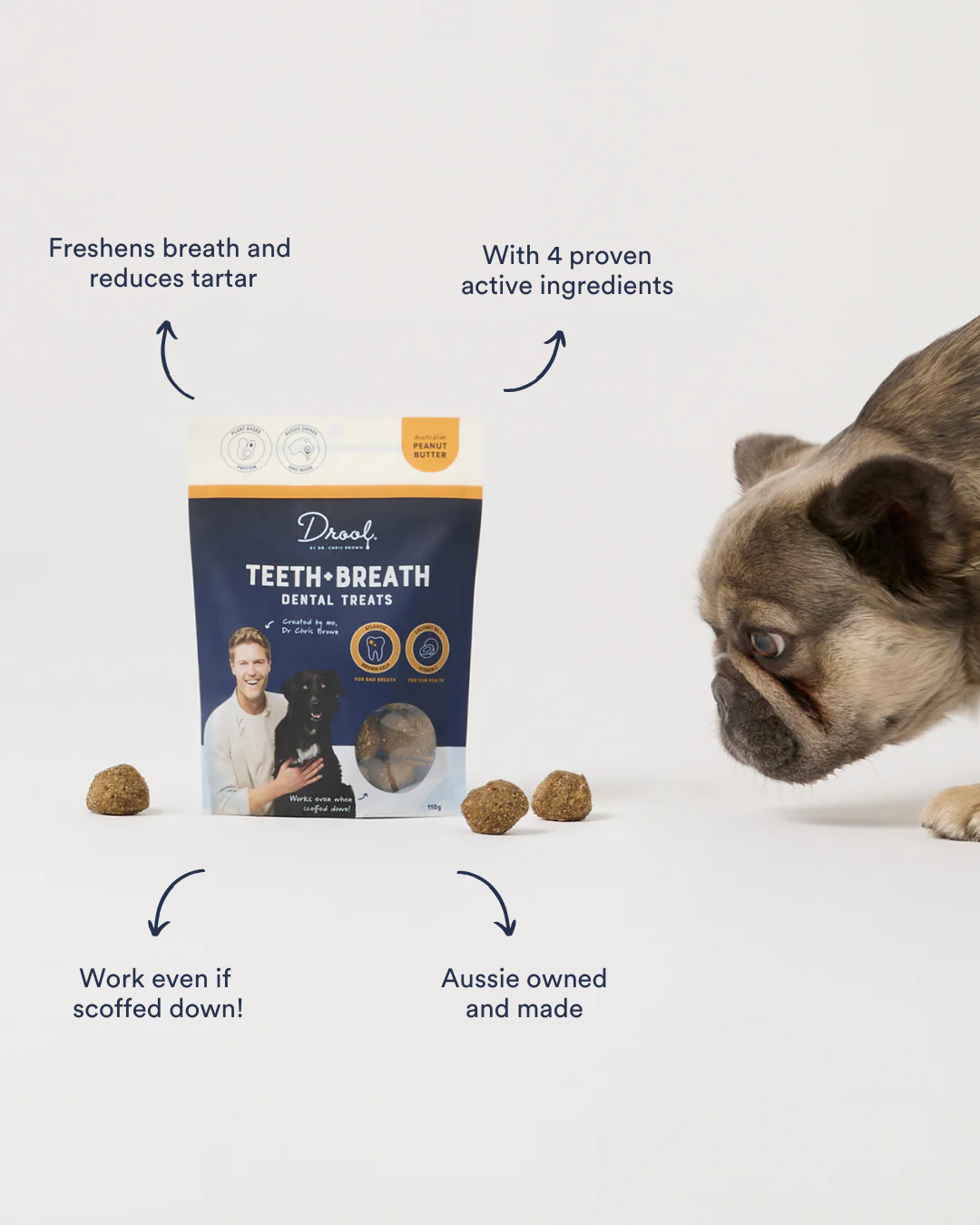 Teeth + Breath Dental Treat Peanut Butter - Image 3